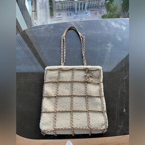 Chanel Shearling Shoulder Bag